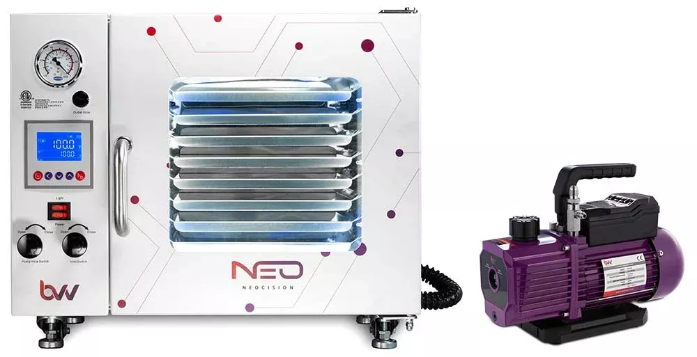 0-9cf-neocision-lab-certified-vacuum-oven-v4d-4cfm-2-stage-pump-kit 0.9CF Neocision Lab Certified Vacuum Oven + V4D 4CFM 2 Stage Pump Kit