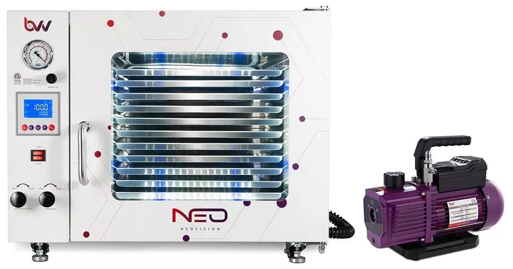 1-9cf-neocision-lab-certified-vacuum-oven-v4d-4cfm-2-stage-pump-kit 1.9CF Neocision Lab Certified Vacuum Oven and V4D 4CFM 2 Stage Pump Kit