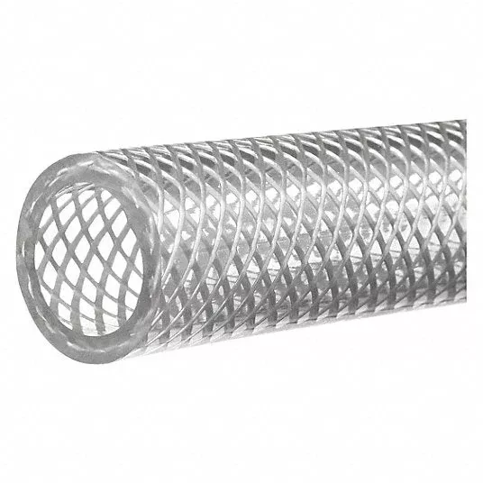 1-id-braided-clear-pvc-hose-nsf-51-certified 1" ID Braided Clear PVC Hose NSF-51 Certified