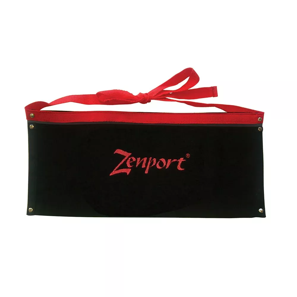 1-pocket-canvas-apron-black-w-red-border-17-x-8-25 1-pocket canvas apron, black w/ red border 17” x 8.25”