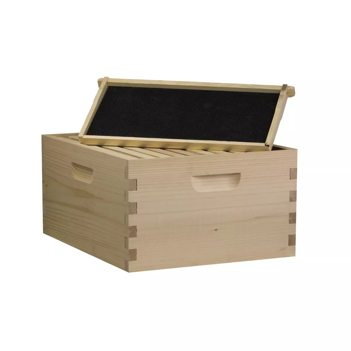 10-frame-langstroth-deep-brood-box-amish-made-white-pine-assembled 10 Frame Langstroth Deep Brood Box – Amish-Made White Pine (Assembled)