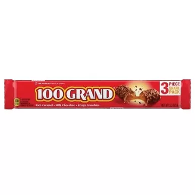 100-grand-king-size-chocolate-caramel-candy-bars-2-2-oz 100 Grand King Size Chocolate Caramel Candy Bars - 2.2 oz
