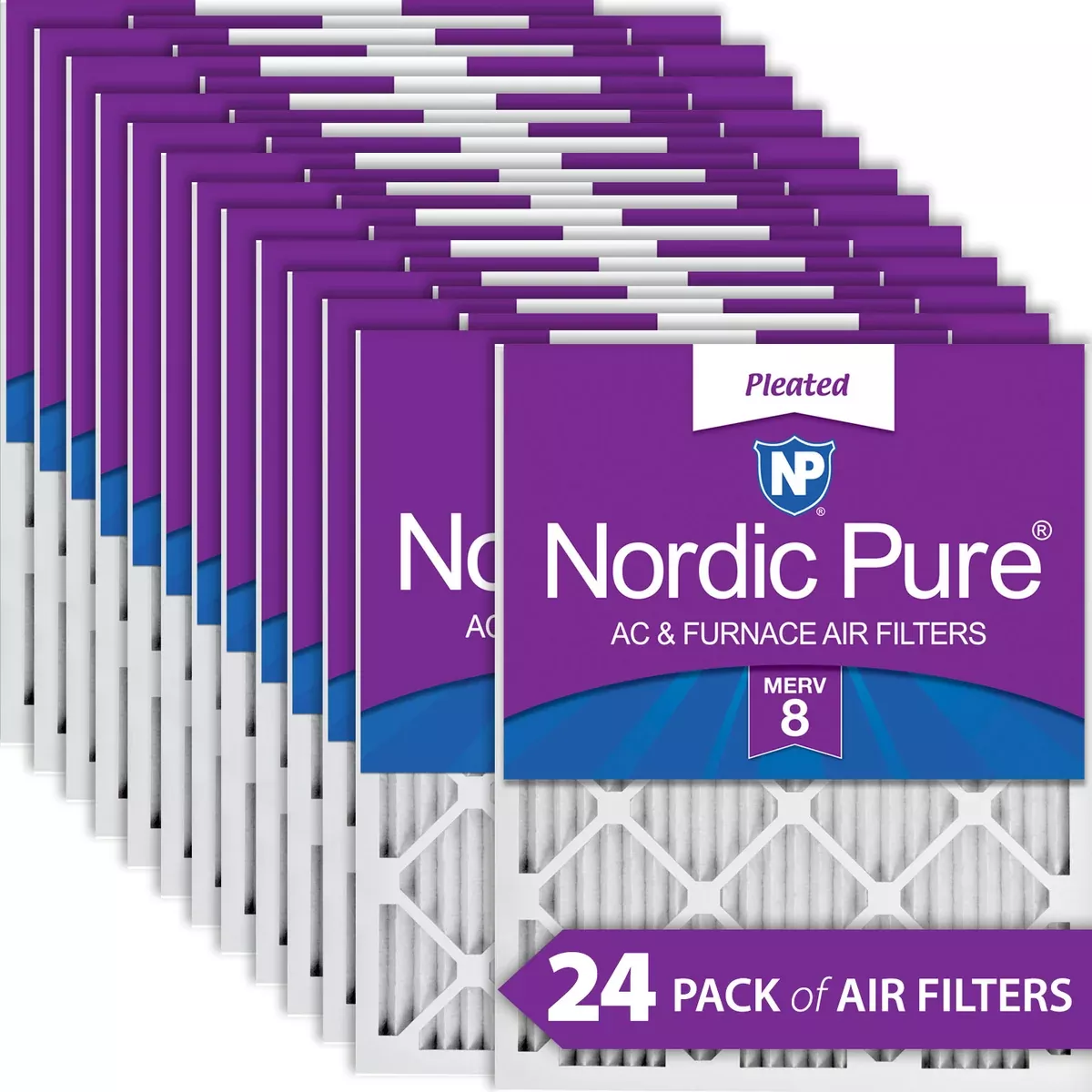10x10x1-pleated-merv-8-air-filters-24-pack 10x10x1 Pleated MERV 8 Air Filters 24 Pack