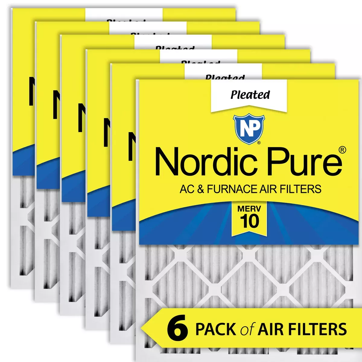 10x12x1-exact-merv-10-ac-furnace-filters-6-pack 10x12x1 Exact MERV 10 AC Furnace Filters 6 Pack