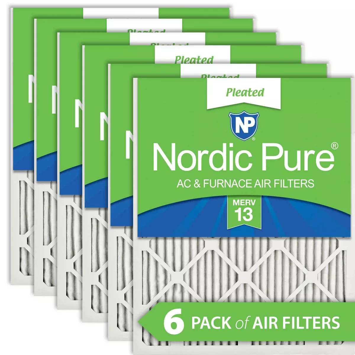 10x12x1-exact-merv-13-ac-furnace-filters-6-pack 10x12x1 Exact MERV 13 AC Furnace Filters 6 Pack