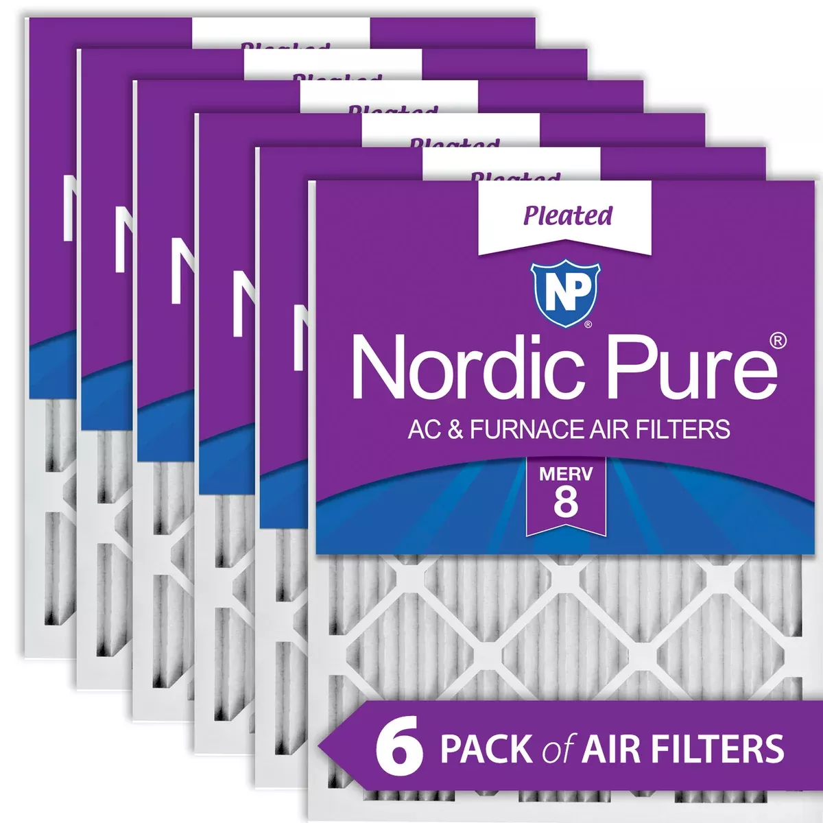 10x12x1-exact-merv-8-ac-furnace-filters-6-pack 10x12x1 Exact MERV 8 AC Furnace Filters 6 Pack