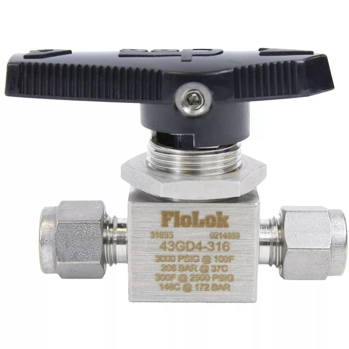 2-way-ball-valve-fractional-tube-fitting 2 Way Ball Valve - Fractional Tube Fitting