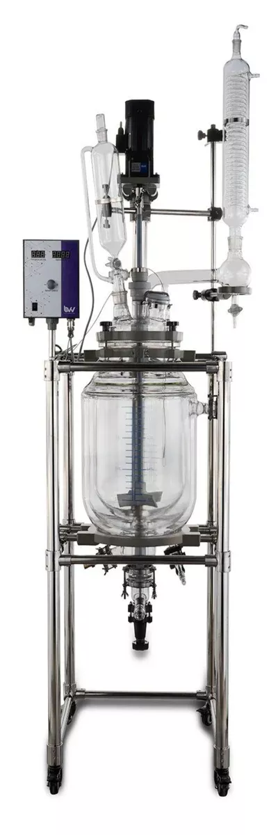 20l-double-jacketed-glass-reactor 20L Double Jacketed Glass Reactor