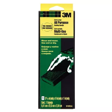 3m-classic-small-area-medium-sanding-sponge-3-2-7-x-9-x-1 3M Classic Small Area Medium Sanding Sponge - 3-2/7" X 9" X 1"