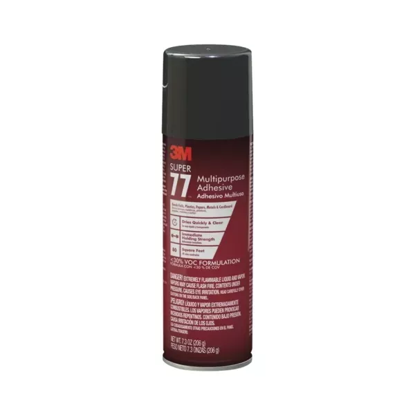 3M Super 77 77-07 Multi-Purpose Spray Adhesive, 7 oz