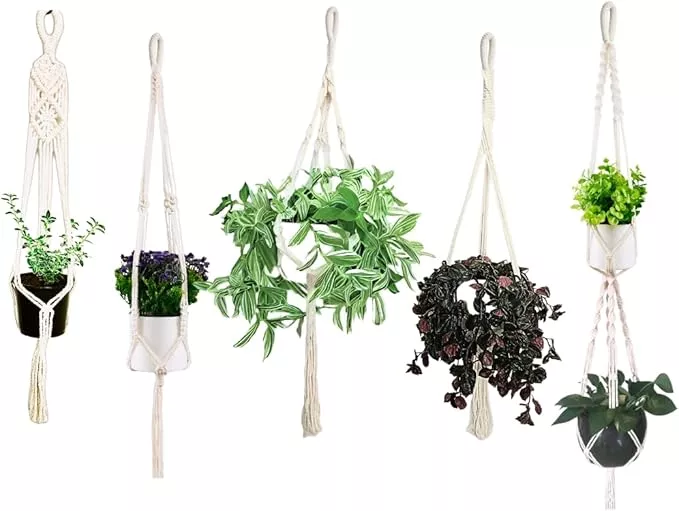 5-packs-plant-hangers-indoor-macrame-plant-hangers-indoor-plant-hangers-indoor-p 5 Packs Plant Hangers Indoor, Macrame Plant Hangers, Indoor Plant Hangers, Indoor Planter, Wall Plant Hanger, Hanging Planters for Indoor Plants, Hanging Planters for Outdoor Plants, Plant Lover Gifts