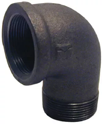 90-Degree Street Elbow, Black, 1-In.