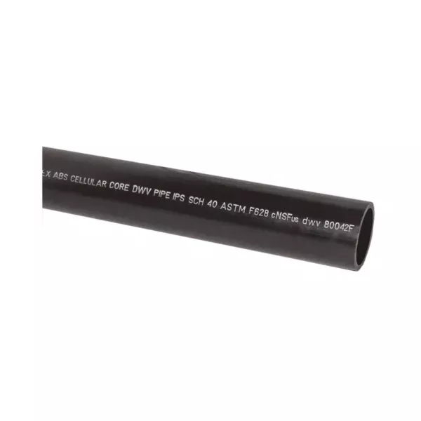 ABS Pipe, by the stick, 20ft
