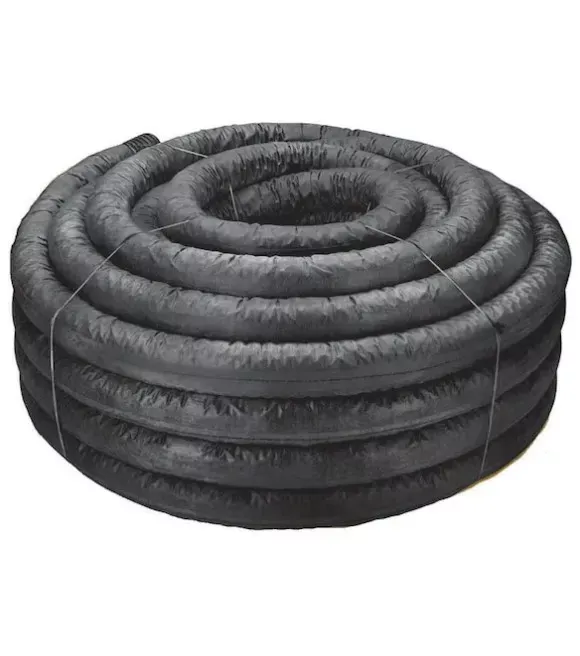 ADS, 4" x 100 ft. Corex Perforated Drain Pipe with Drain Wrap, 04730100