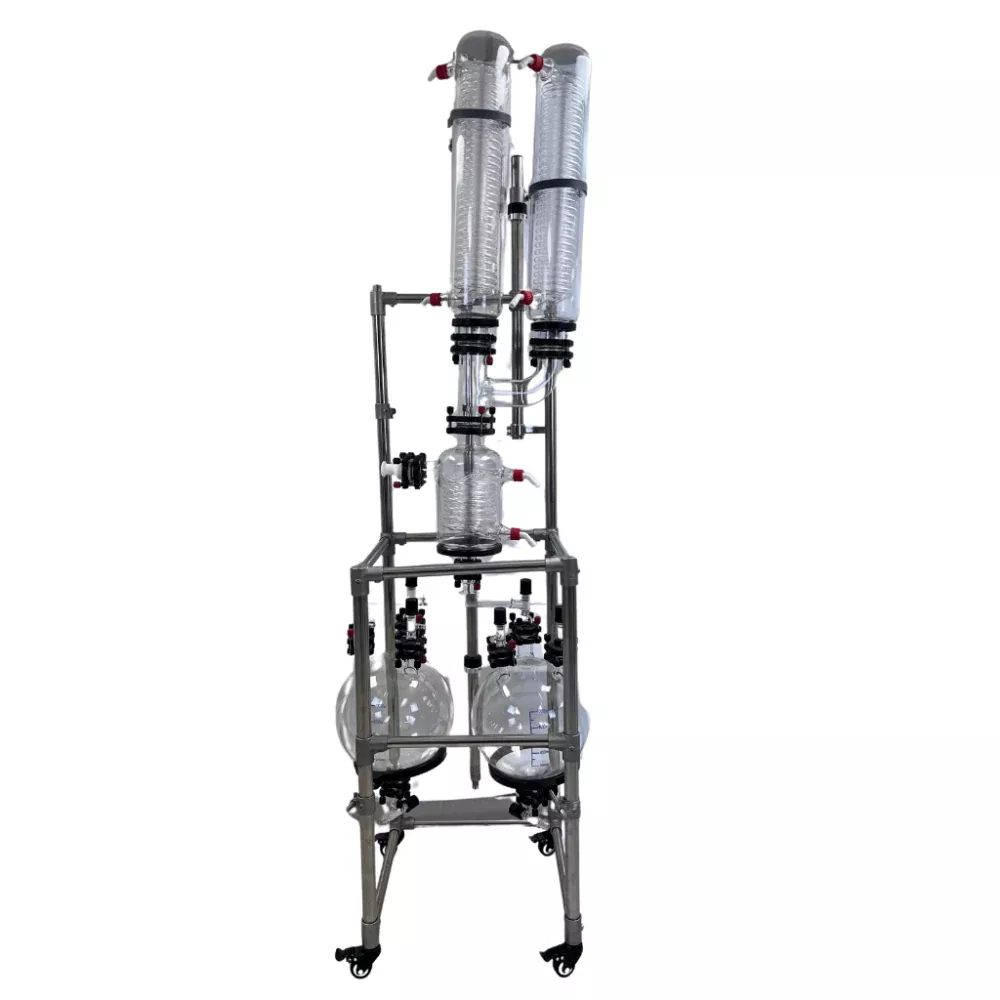 ai-modular-cold-trap-with-glass-condensers-dual-receiving-flasks AI Modular Cold Trap With Glass Condensers & Dual Receiving Flasks