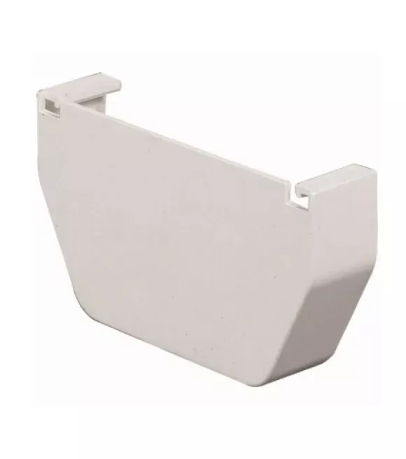 Amerimax, 5" White Vinyl Gutter End Cap