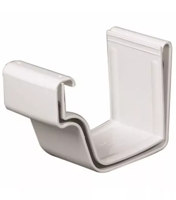 Amerimax, 5" White Vinyl K-Style Traditional Gutter Slip Joint Connector