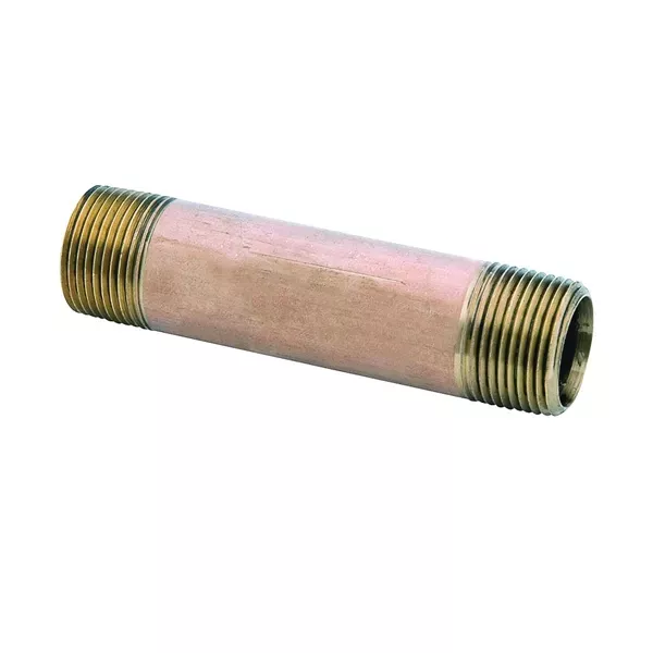 Anderson Metals 38300-0430 Pipe Nipple, 1/4 in MNPT, 3 in L