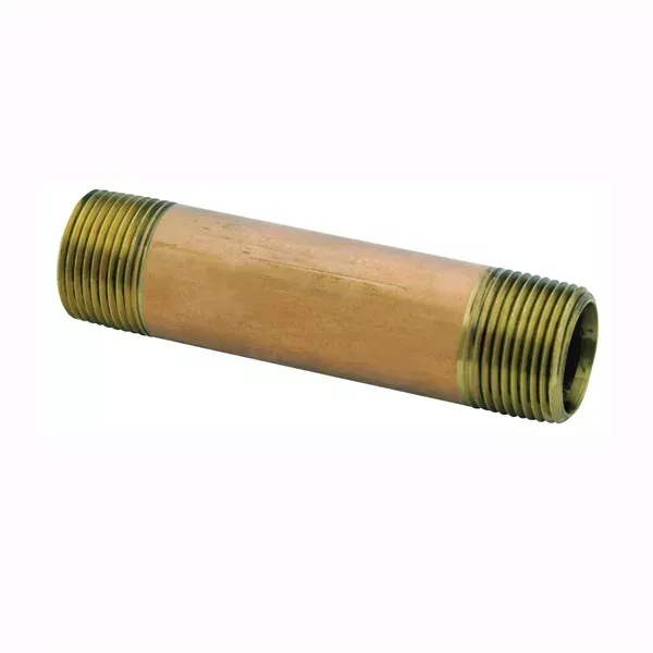 Anderson Metals 38300-0460 Pipe Nipple, 1/4 in NPT, 6 in L