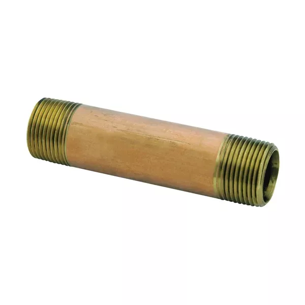 Anderson Metals 38300-0660 Pipe Nipple, 3/8 in NPT, 6 in L