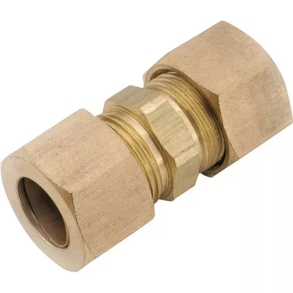 anderson-metals-750062-14-tube-union-7-8-in-compression-75-psi-brass Anderson Metals 750062-14 Tube Union, 7/8 in Compression, 75 psi, Brass