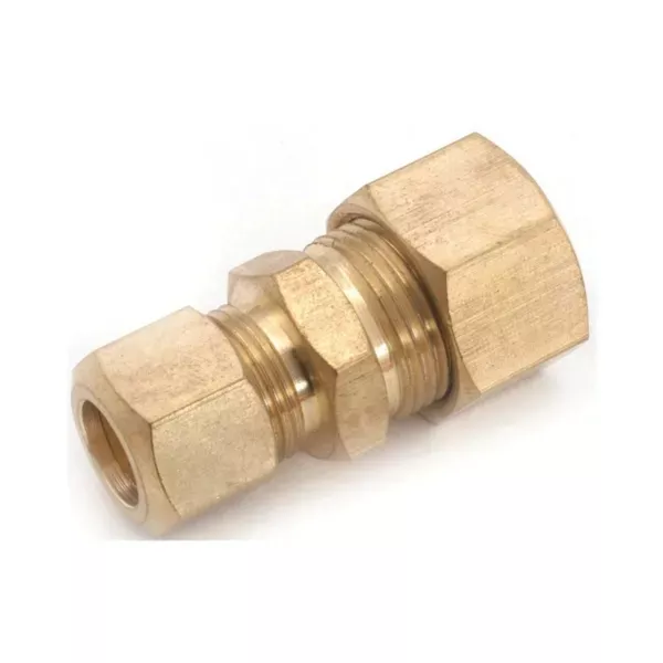 anderson-metals-750082-0604-tube-reducing-union-3-8-x-1-4-in-compression-300-psi Anderson Metals 750082-0604 Tube Reducing Union, 3/8 x 1/4 in Compression, 300 psi, Brass