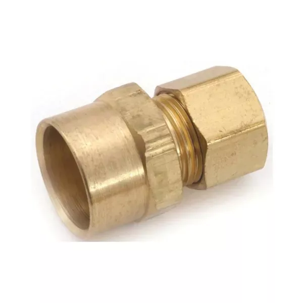 anderson-metals-750086-0610-tube-adapter-3-8-x-5-8-in-sweat-x-compression-brass Anderson Metals 750086-0610 Tube Adapter, 3/8 x 5/8 in Sweat x Compression, Brass