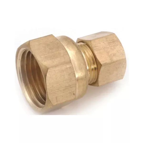 anderson-metals-750097-0806-tube-adapter-1-2-x-3-8-in-compression-200-psi-brass Anderson Metals 750097-0806 Tube Adapter, 1/2 x 3/8 in Compression, 200 psi, Brass