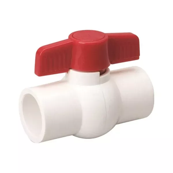 b-k-107-634hc-ball-valve-3-4-in-compression-2-ports-ways-pvc B & K 107-634HC Ball Valve, 3/4 in Compression, 2 Ports/Ways, PVC