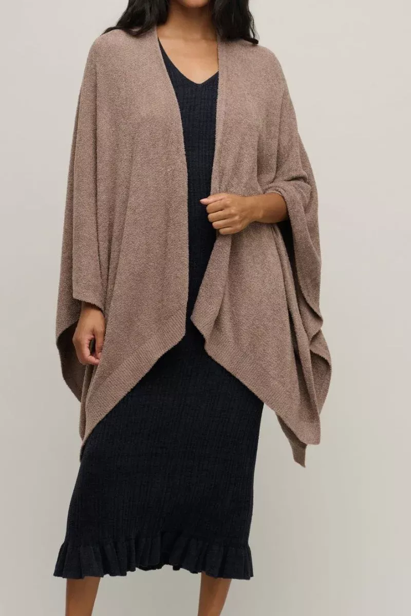 barefoot-dreams-cozychic-lite-weekend-wrap-sable Barefoot Dreams CozyChic Lite Weekend Wrap Sable