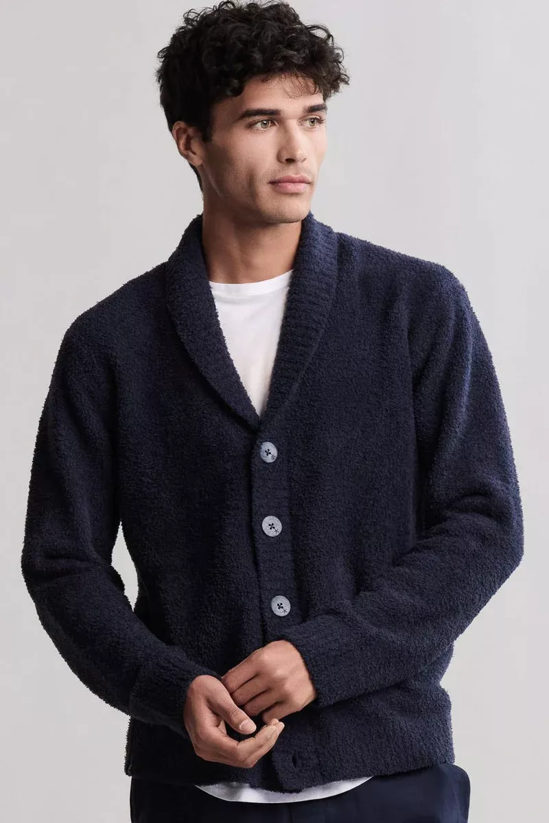 barefoot-dreams-mens-cozychic-cardigan-medium-indigo Barefoot Dreams Mens CozyChic Cardigan Medium Indigo