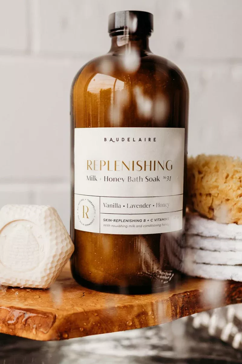 baudelaire-bath-soak-milk-honey-40-oz Baudelaire Bath Soak Milk & Honey 40 oz