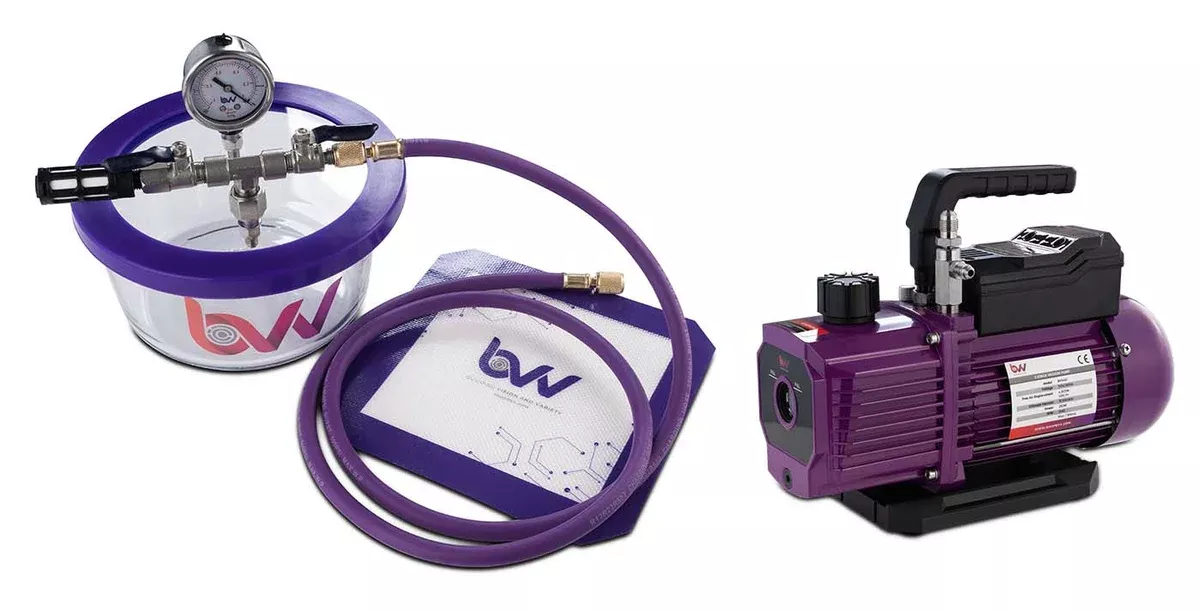 bvv-1-75-pyrex-vacuum-chamber-vacuum-pump-kit BVV 1.75 Pyrex Vacuum Chamber and Vacuum Pump Kit