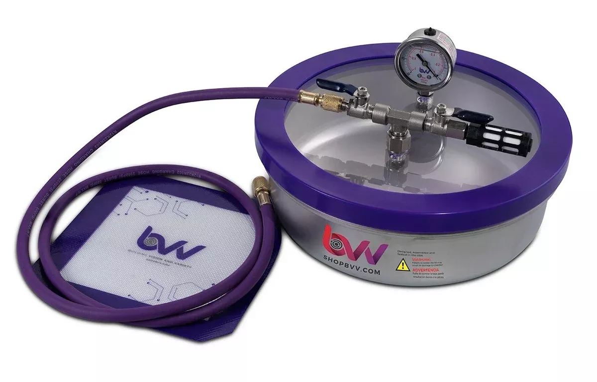 bvv-1-gallon-flat-stainless-steel-vacuum-chamber BVV 1 Gallon Flat Stainless Steel Vacuum Chamber