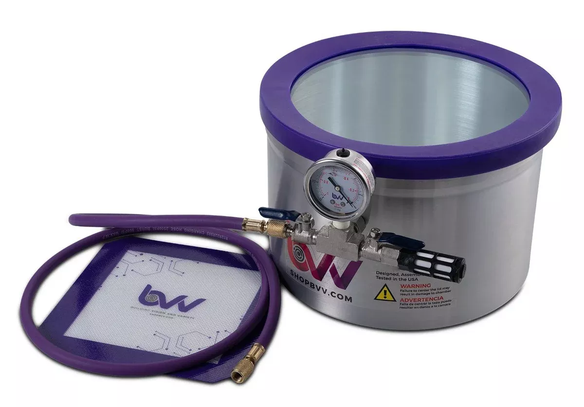 bvv-2-gallon-aluminum-side-mount-vacuum-chamber BVV 2 Gallon Aluminum Side Mount Vacuum Chamber
