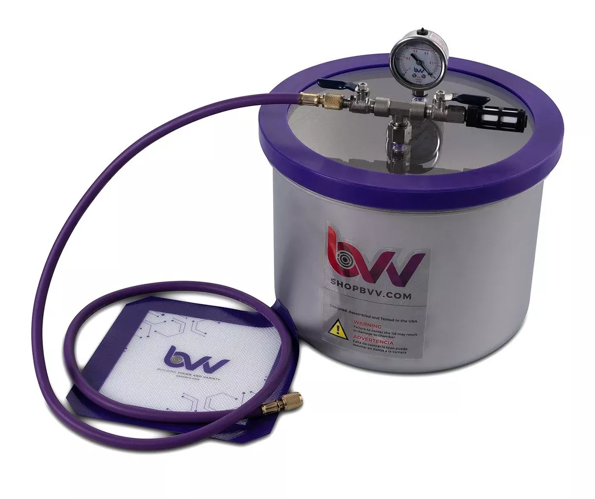 bvv-3-gallon-wide-stainless-steel-vacuum-chamber BVV 3 Gallon Wide Stainless Steel Vacuum Chamber