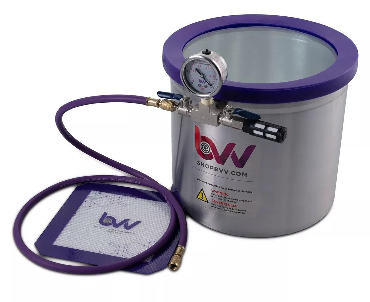 bvv-5-gallon-aluminum-side-mount-vacuum-chamber BVV 5 Gallon Aluminum Side Mount Vacuum Chamber