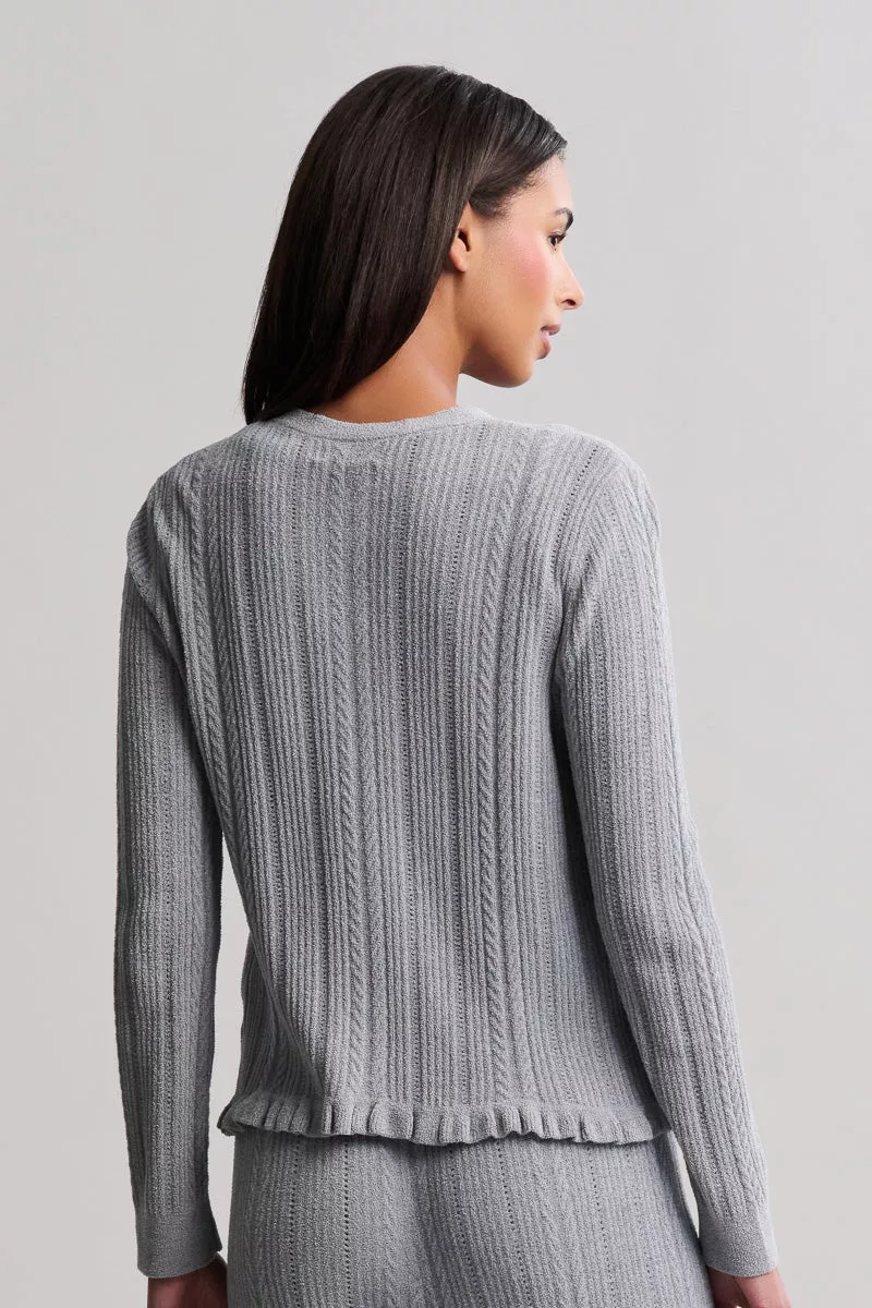 cozy-chic-ultra-lite-knit-cardigan-with-ruffle-medium-moonbeam Cozy Chic Ultra Lite Knit Cardigan With Ruffle Medium Moonbeam