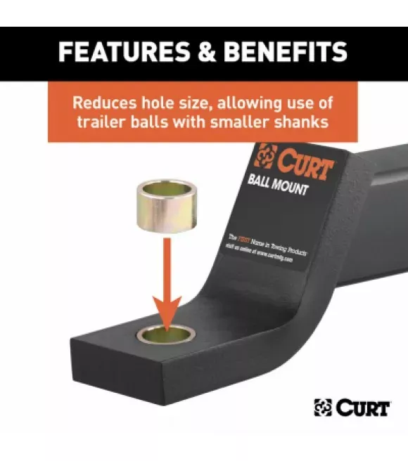 curt-1-1-4-trailer-hitch-ball-hole-reducer Curt, 1-1/4" Trailer Hitch Ball Hole Reducer