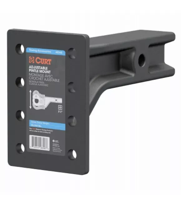 curt-2-5-adjustable-pintle-mount Curt, 2.5" Adjustable Pintle Mount
