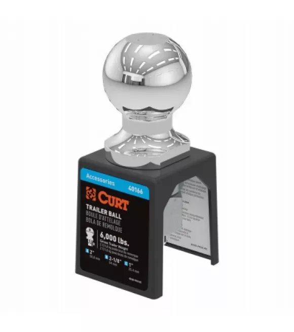 curt-2-chrome-trailer-hitch-ball Curt, 2" Chrome Trailer Hitch Ball