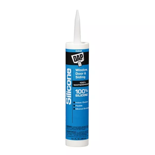 DAP 08641 Window and Door Sealant, Clear, 9.8 fl-oz Cartridge