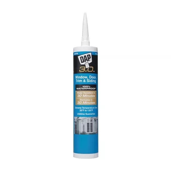 dap-3-0-18360-sealant-white-9-oz-tube DAP 3.0 18360 Sealant, White, 9 oz Tube