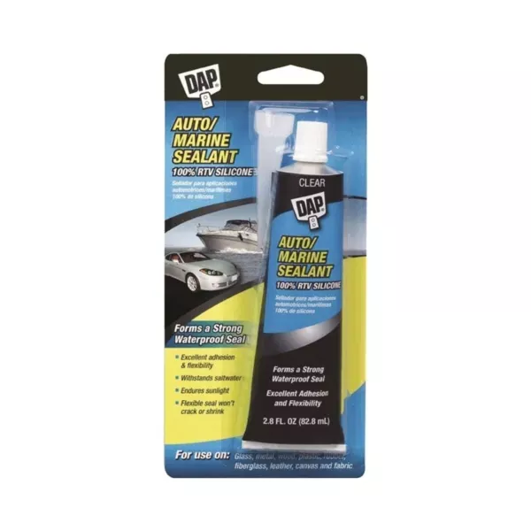 DAP 7079800756 Auto/Marine Sealant, 2.8 oz Tube