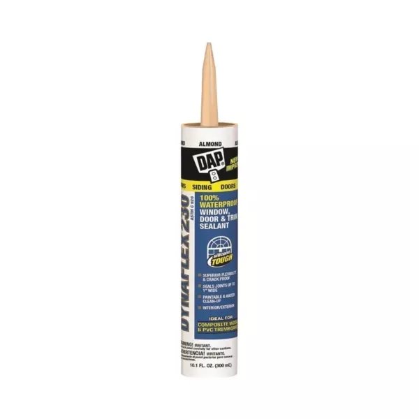 DAP Dynaflex 230 Latex Sealant, Almond, 10.1. oz
