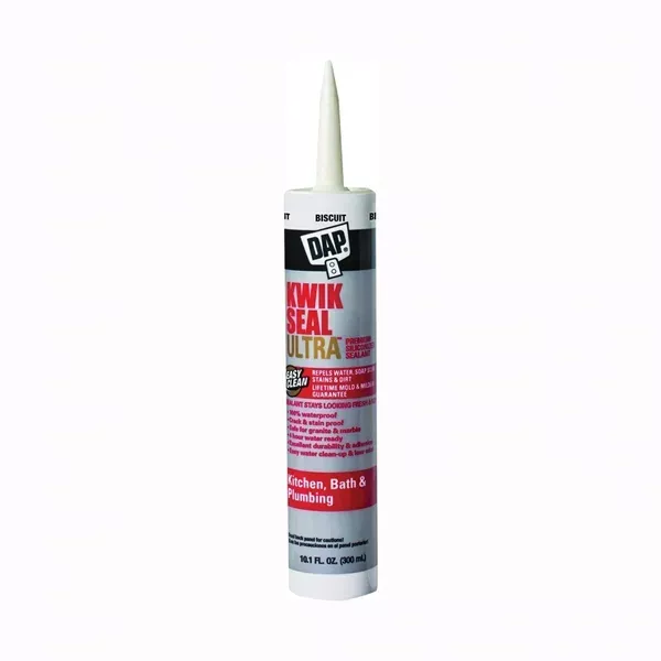 dap-kwik-seal-ultra-18899-siliconized-sealant-biscuit-10-1-oz-cartridge DAP KWIK SEAL ULTRA 18899 Siliconized Sealant, Biscuit, 10.1 oz Cartridge