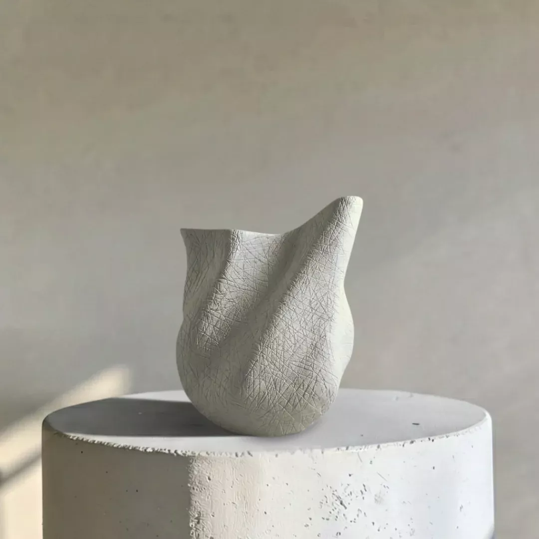 everest-terracotta-vessel-hand-painted-in-linen-white-or-jet-black-11-4-l-x-10-w Everest Terracotta Vessel, Hand-painted in Linen White or Jet Black, 11.4"L x 10"W x 13"H