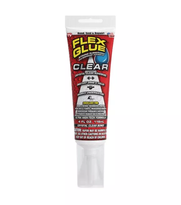 flex-seal-clear-rubberized-glue-4-oz Flex Seal, Clear Rubberized Glue, 4 oz