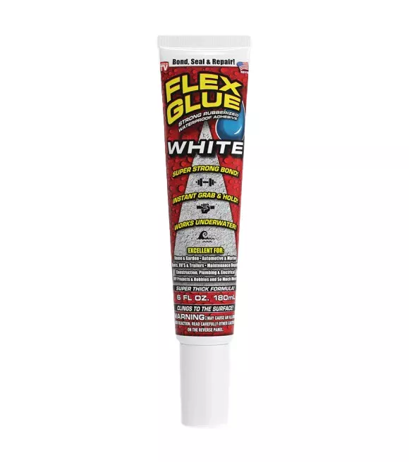 flex-seal-white-rubberized-glue-6-oz Flex Seal, White Rubberized Glue, 6 oz