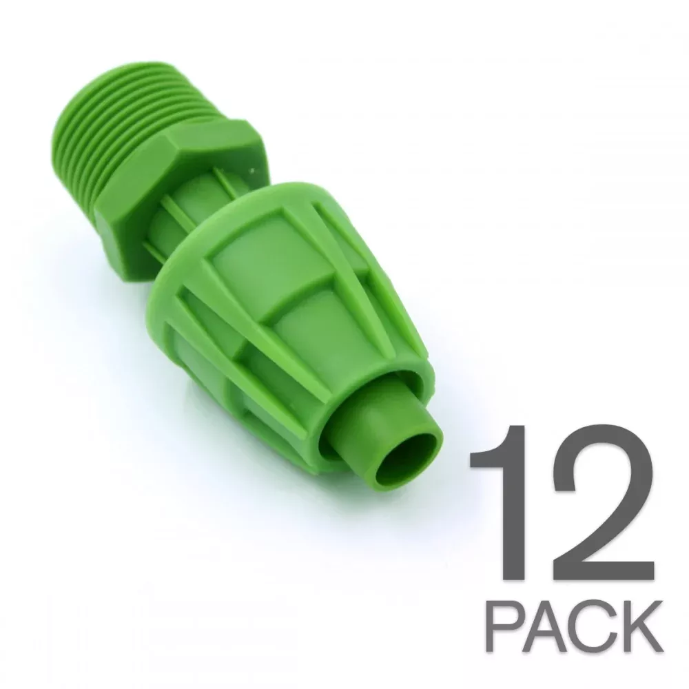 floraflex-micro-drip-16-17-mm-pipe-fitting-3-4-male-adaptor-12pk-case-40 FloraFlex MICRO DRIP | 16-17 MM PIPE FITTING | 3/4" MALE ADAPTOR (12PK) - Case of 40
